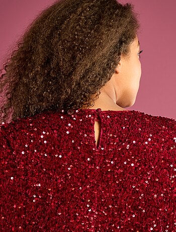 Robe courte à sequins