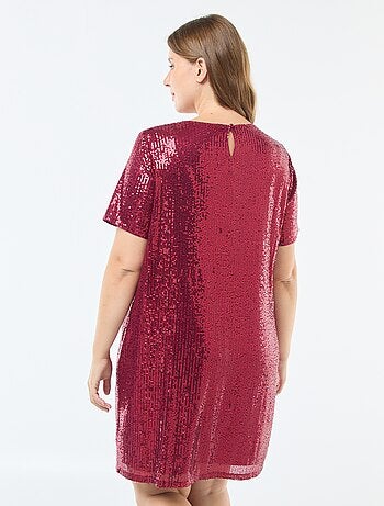 Robe courte à sequins