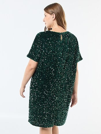 Robe courte à sequins