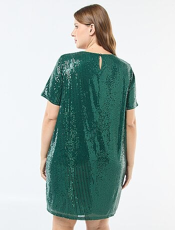 Robe courte à sequins
