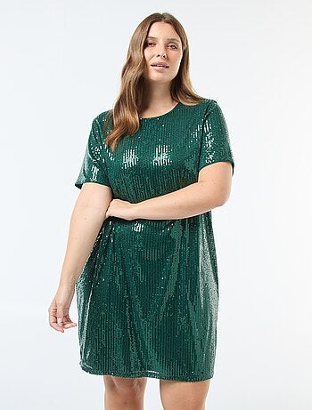 Robe courte à sequins