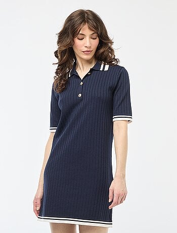 Robe courte en tricot