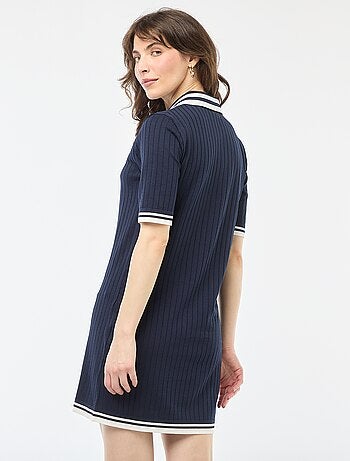 Robe courte en tricot
