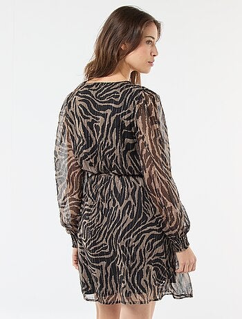 Robe courte 'JDY' en voile avec fils brillants