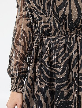 Robe courte 'JDY' en voile avec fils brillants