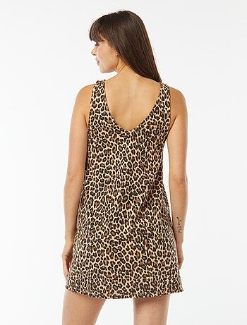 Robe courte sans manches réversible