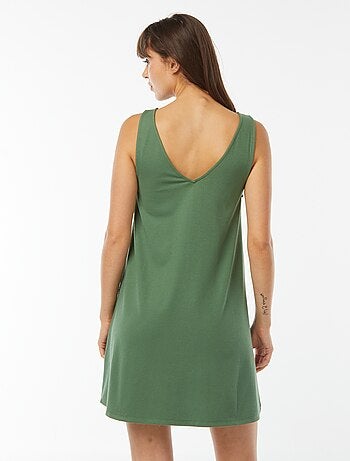 Robe courte sans manches réversible