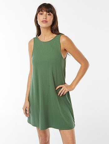 Robe courte sans manches réversible