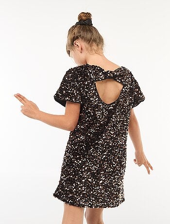 Robe courte velours avec sequins