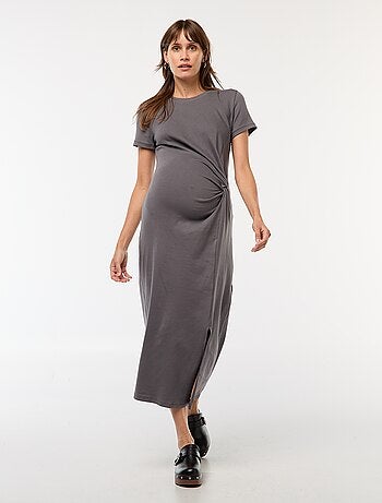 Robe de maternité longue moulante