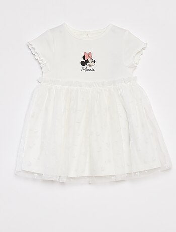Robe 'Disney' à manches courtes avec bas en tulle