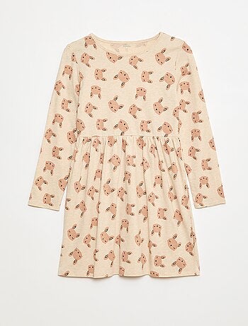 Robe en coton à motif