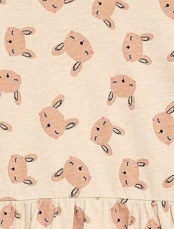 Robe en coton à motif