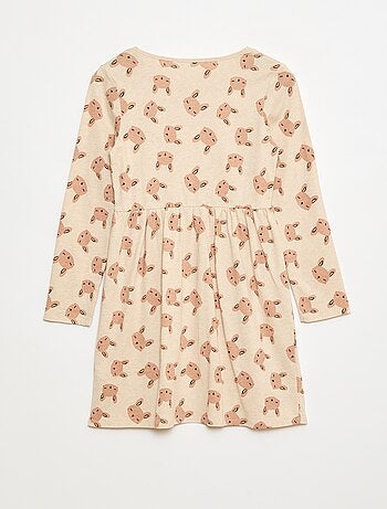 Robe en coton à motif