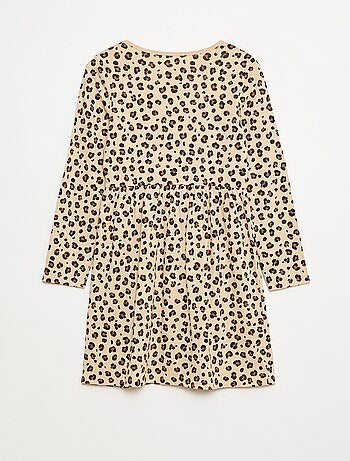 Robe en coton à motif