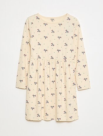 Robe en coton à motif