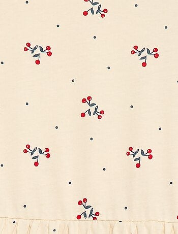 Robe en coton à motif