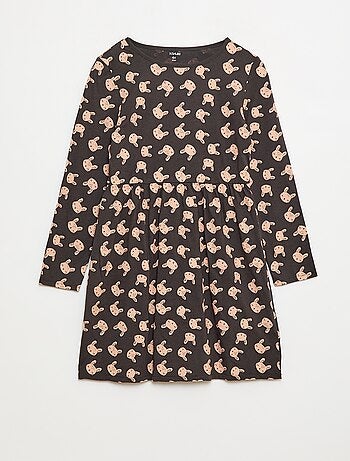 Robe en coton à motif