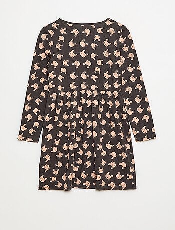 Robe en coton à motif