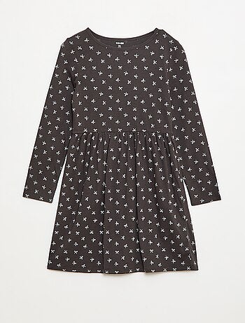Robe en coton à motif