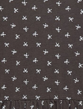 Robe en coton à motif