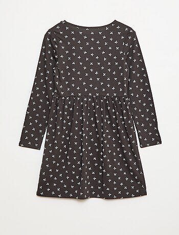 Robe en coton à motif