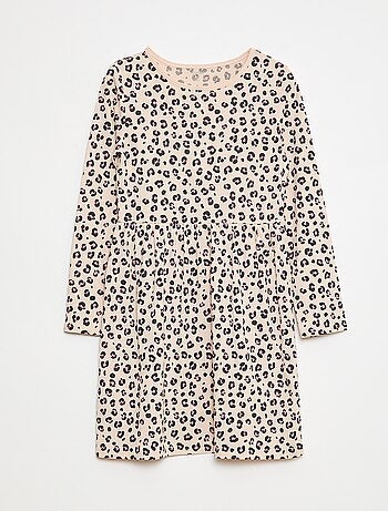Robe en coton à motif