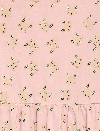 Robe en coton à motif