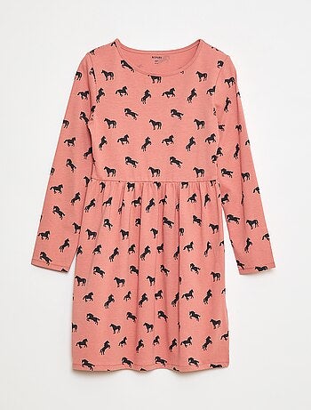 Robe en coton à motif