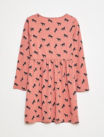 Robe en coton à motif