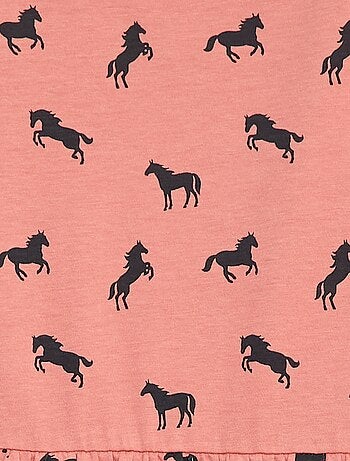 Robe en coton à motif