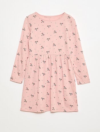 Robe en coton à motif