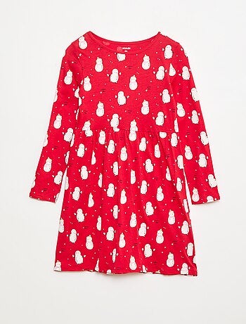 Robe en coton à motif