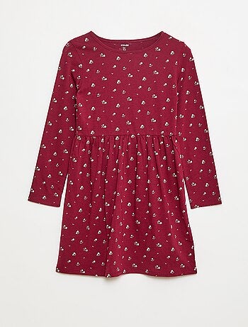 Robe en coton à motif
