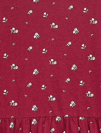 Robe en coton à motif