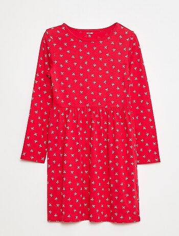 Robe en coton à motif
