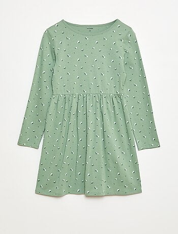 Robe en coton à motif