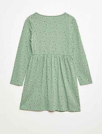 Robe en coton à motif