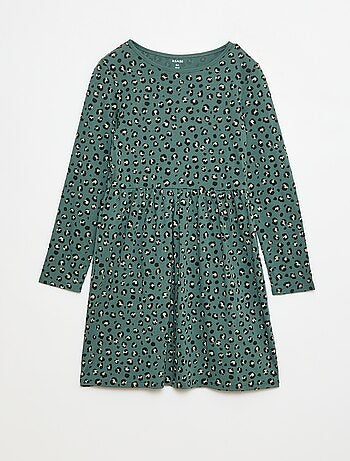 Robe en coton à motif