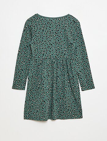 Robe en coton à motif