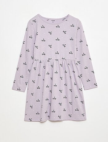 Robe en coton à motif