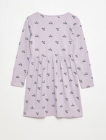 Robe en coton à motif