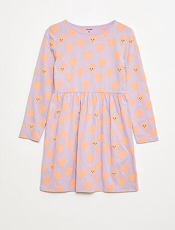 Robe en coton à motif