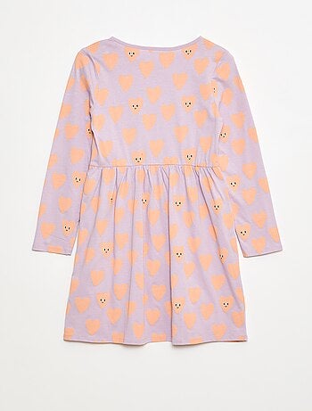 Robe en coton à motif