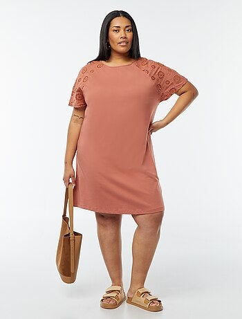 Robe en coton avec broderies