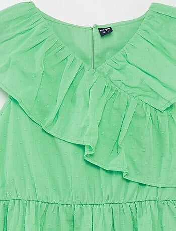 Robe en coton plumetis