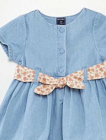 Robe en denim avec ceinture