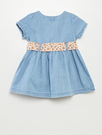 Robe en denim avec ceinture