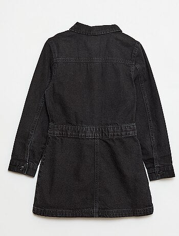 Robe en jean avec ouverture pressionnée