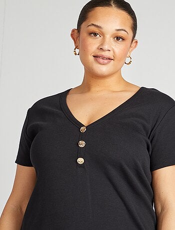 Robe en maille côtelée